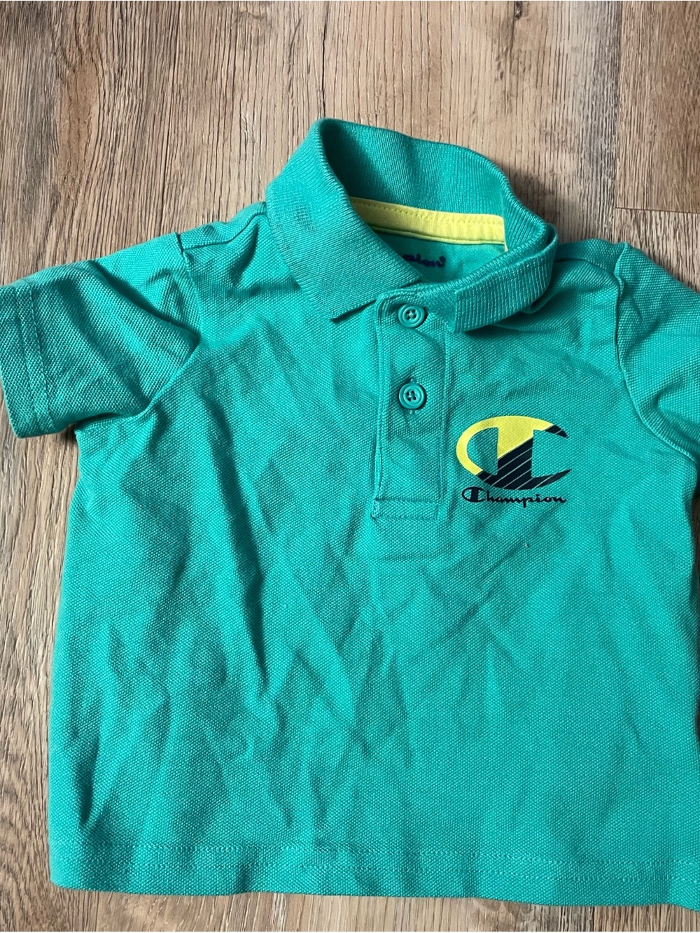 Champion green baby polo shirt #kids #polo size 3 months